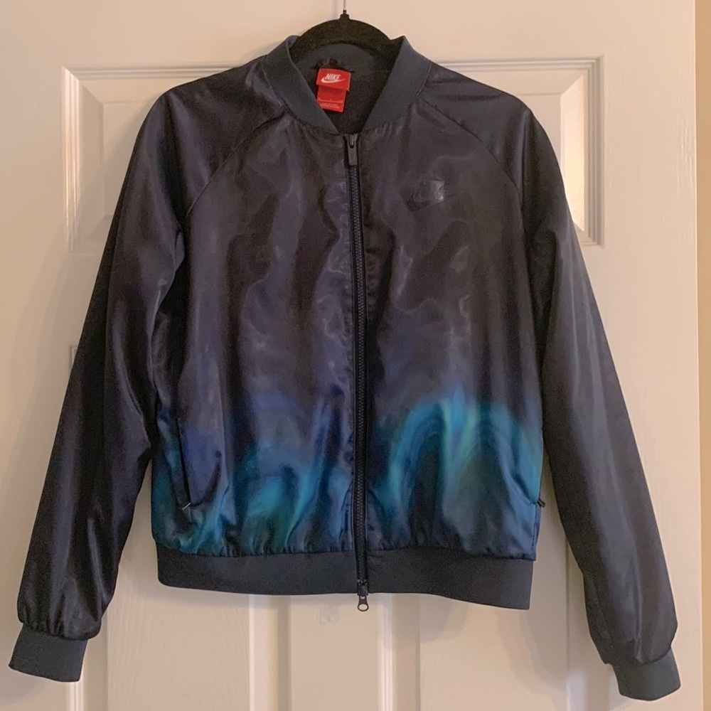 Nike Navy Blue Watercolor Jacket